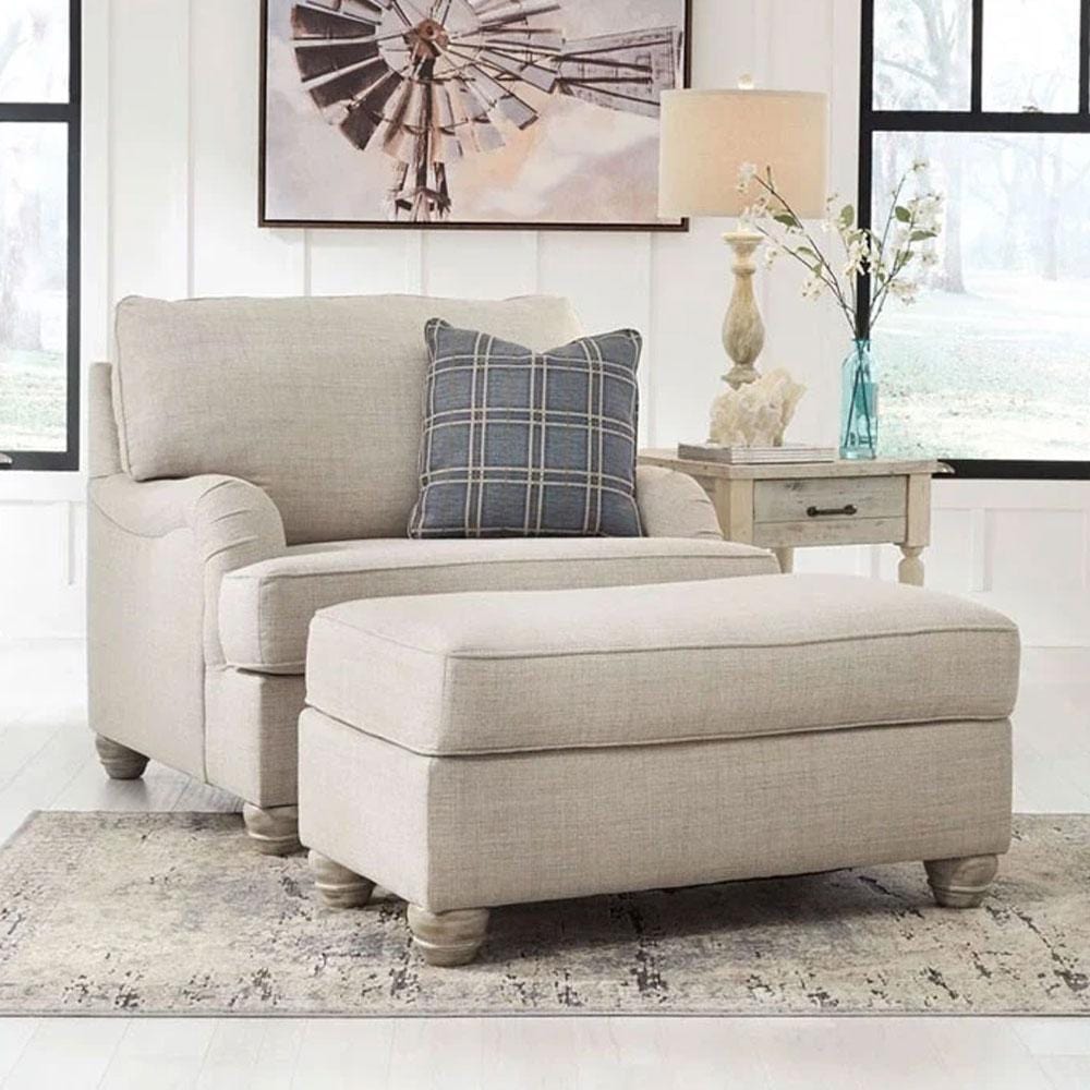 Isabelle Traemore 3+2+1 Indoor Fabric Lounge Suite with Ottoman