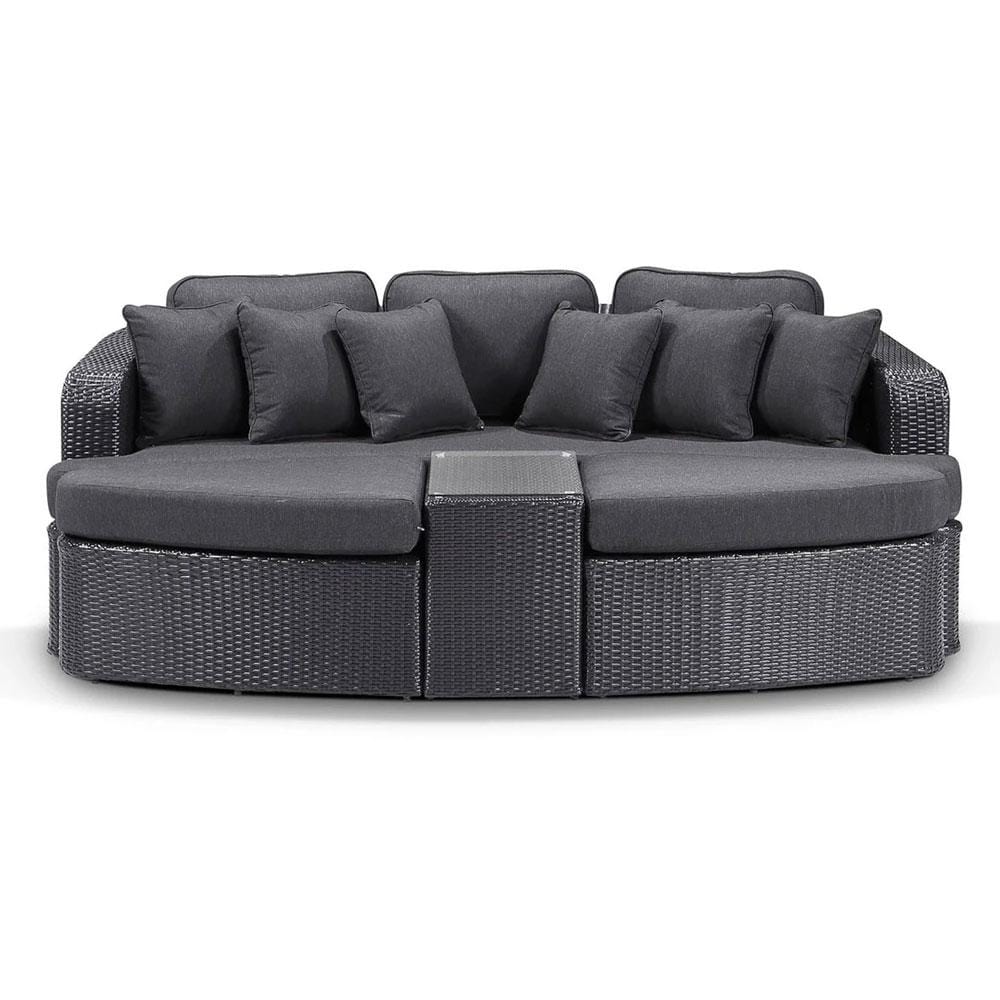 Noosa Outdoor Wicker 4 Piece Modular Garden Daybed