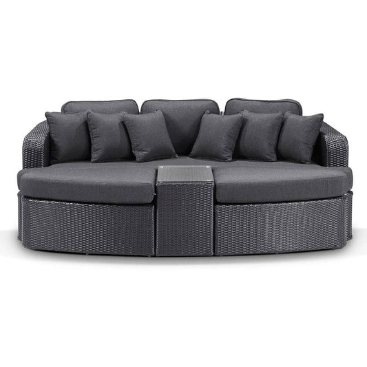 Noosa Outdoor Wicker 4 Piece Modular Garden Daybed