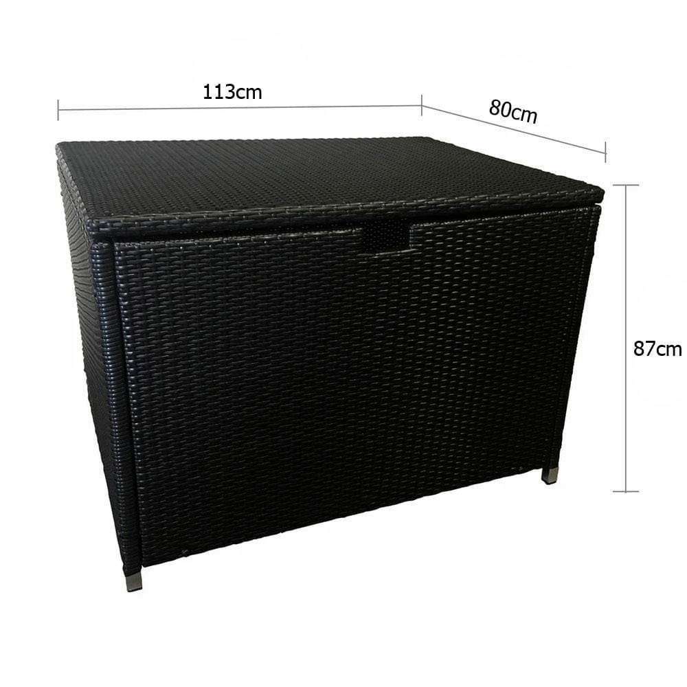 Alpha Outdoor Wicker Storage Box