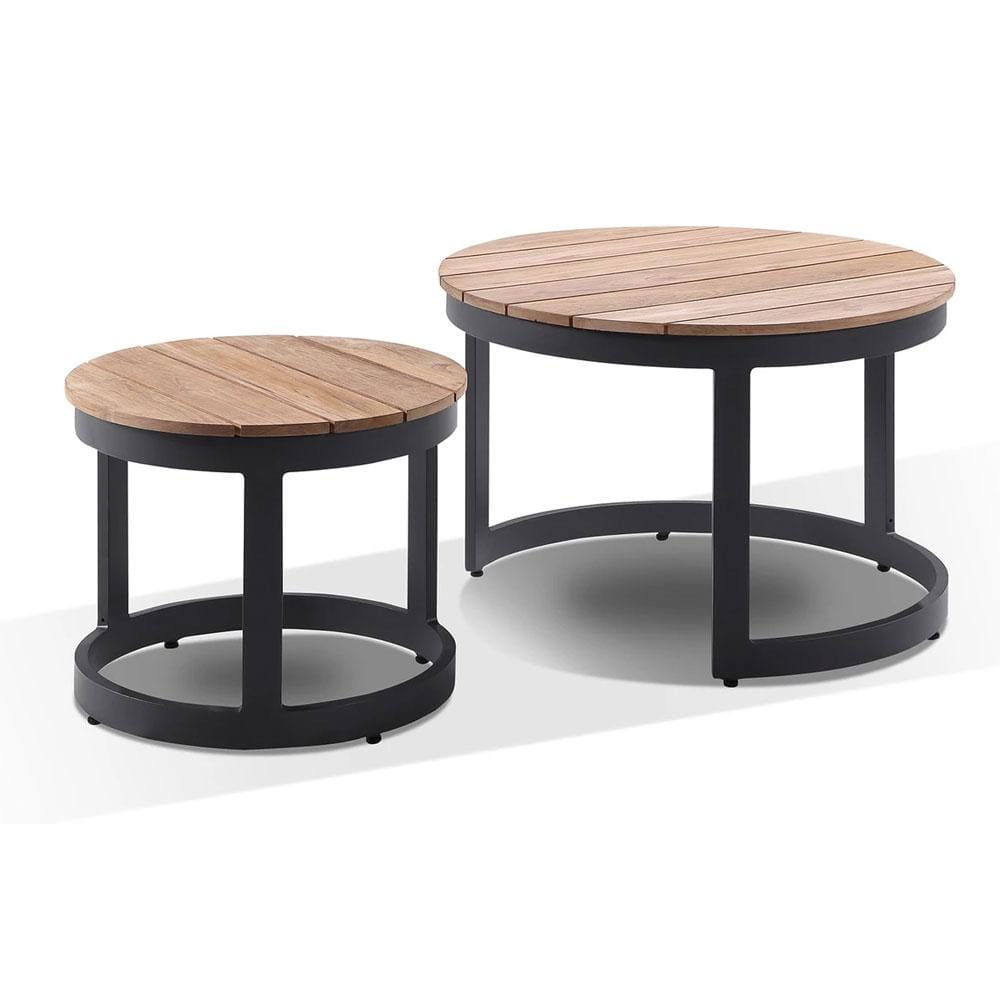 Balmoral Package E Outdoor Aluminium and Teak Lounge Setting with Coffee Table