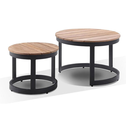 Balmoral Package E Outdoor Aluminium and Teak Lounge Setting with Coffee Table