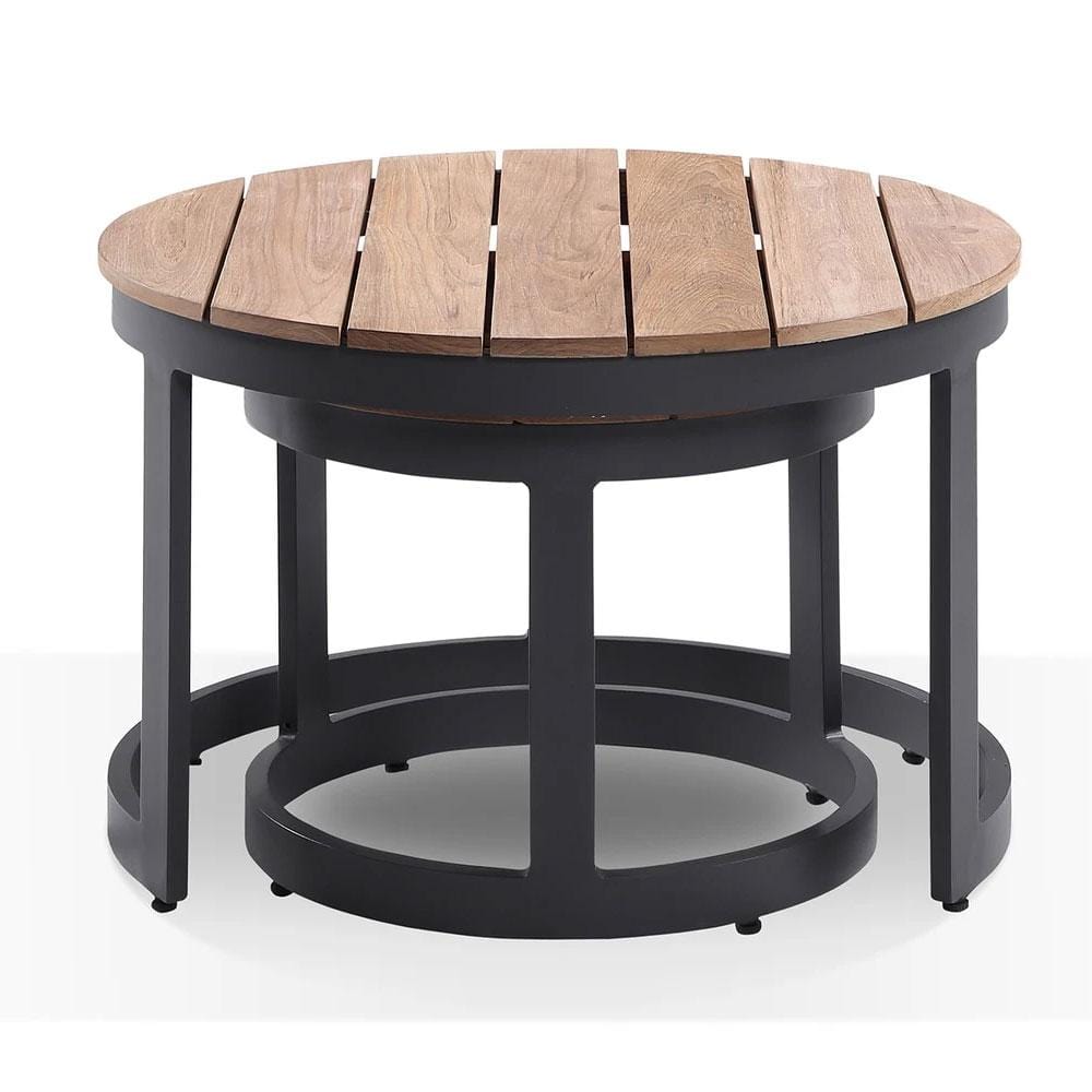 Balmoral Package E Outdoor Aluminium and Teak Lounge Setting with Coffee Table