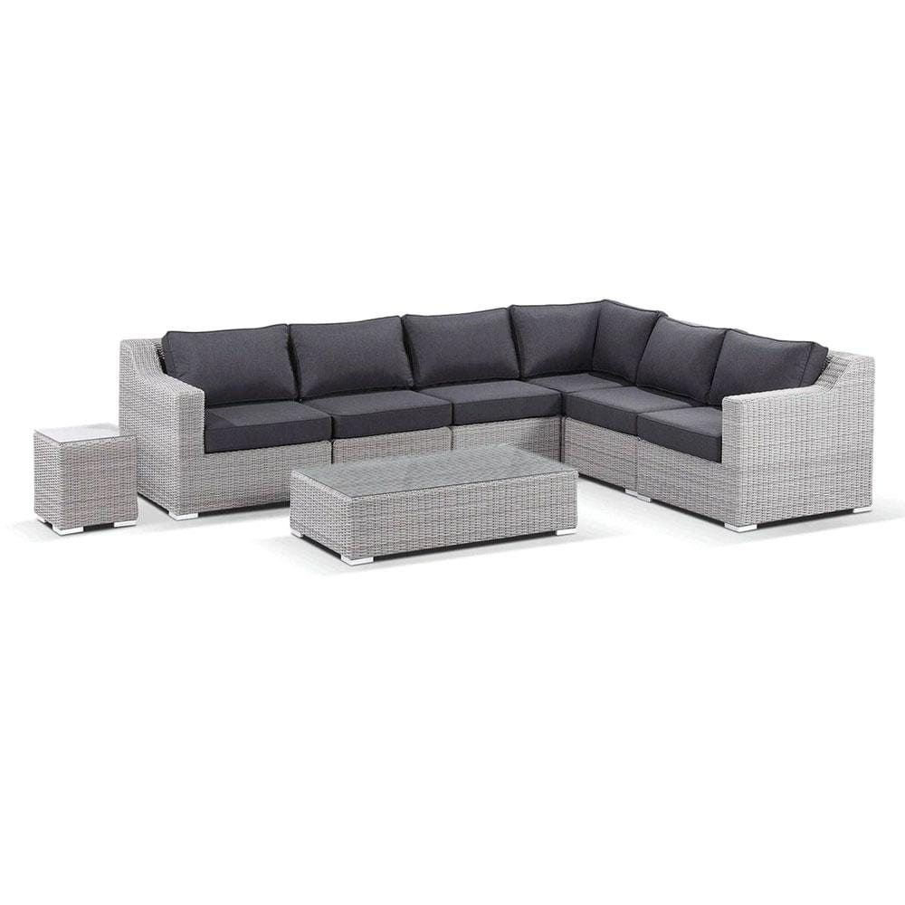 Milano Package D - Outdoor Wicker Modular Corner Lounge with Coffee Table