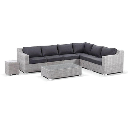 Milano Package D - Outdoor Wicker Modular Corner Lounge with Coffee Table