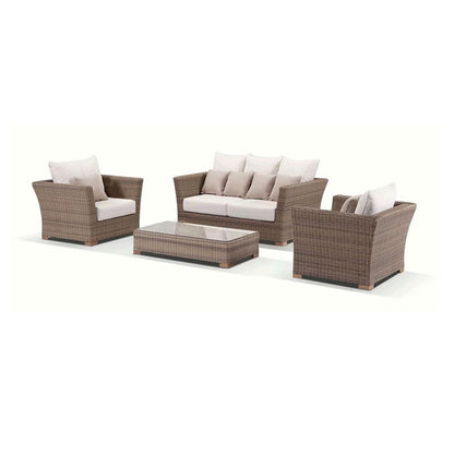 Coco 2+1+1 Seater Outdoor Wicker Lounge Set with Coffee Table