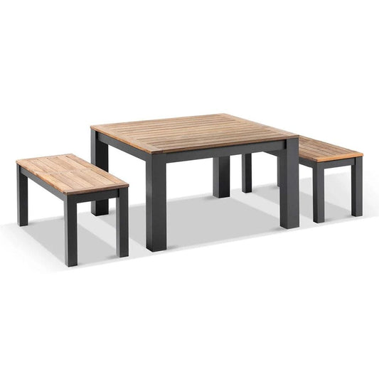 Balmoral Low Dining Coffee Table with 2 Bench Seats