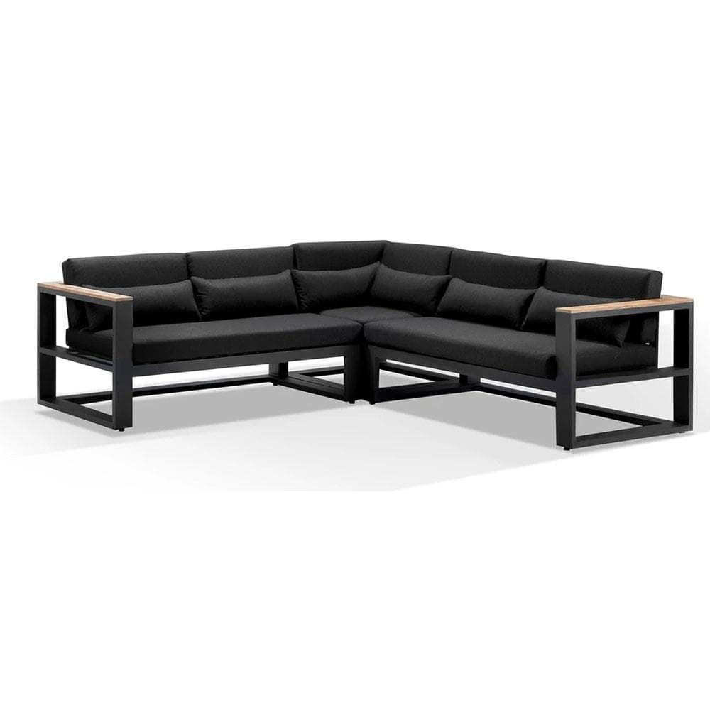 Balmoral Package A Outdoor Aluminium and Teak Lounge Setting with Coffee Table