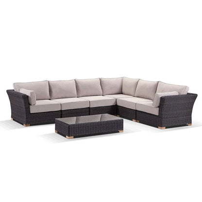 Coco Corner Outdoor Wicker Modular Lounge Setting