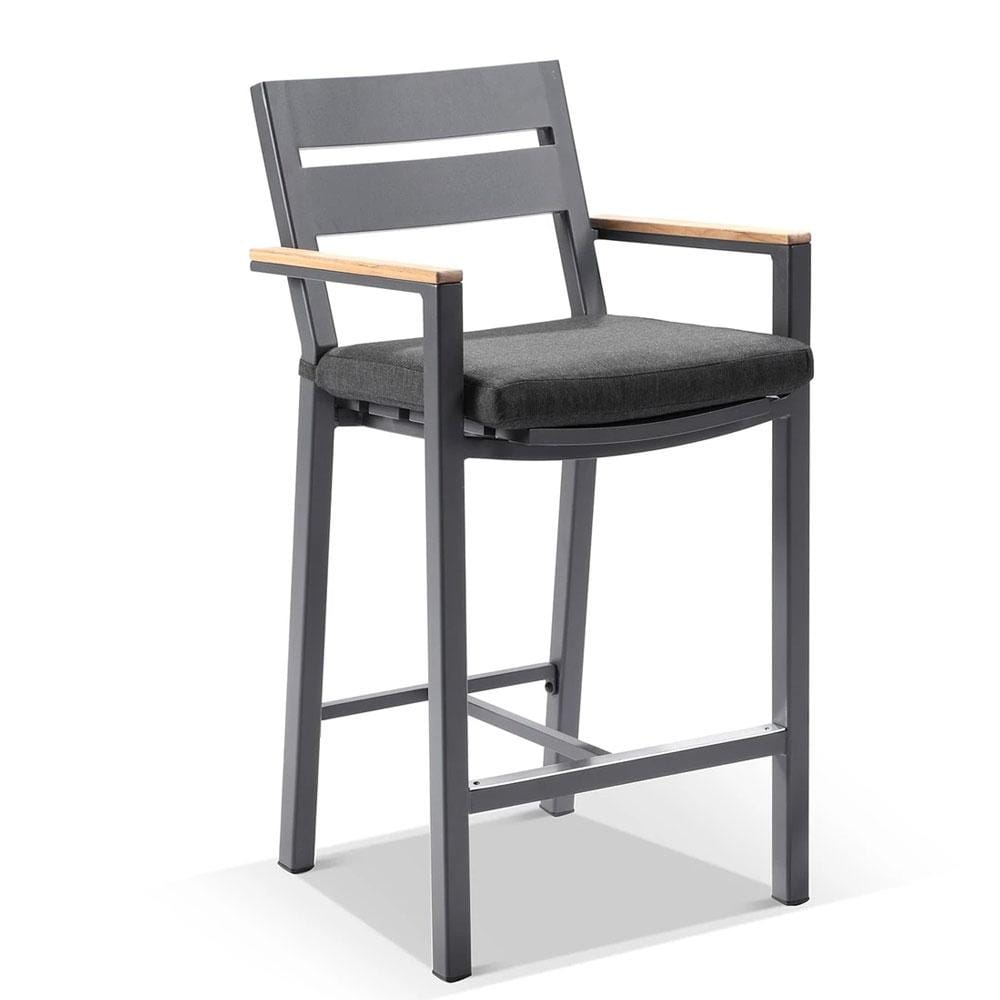 Balmoral 4 Seater Square Bar Table with 4 Capri Bar Stools