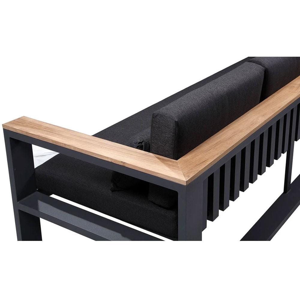 Balmoral Package A Outdoor Aluminium and Teak Lounge Setting with Coffee Table