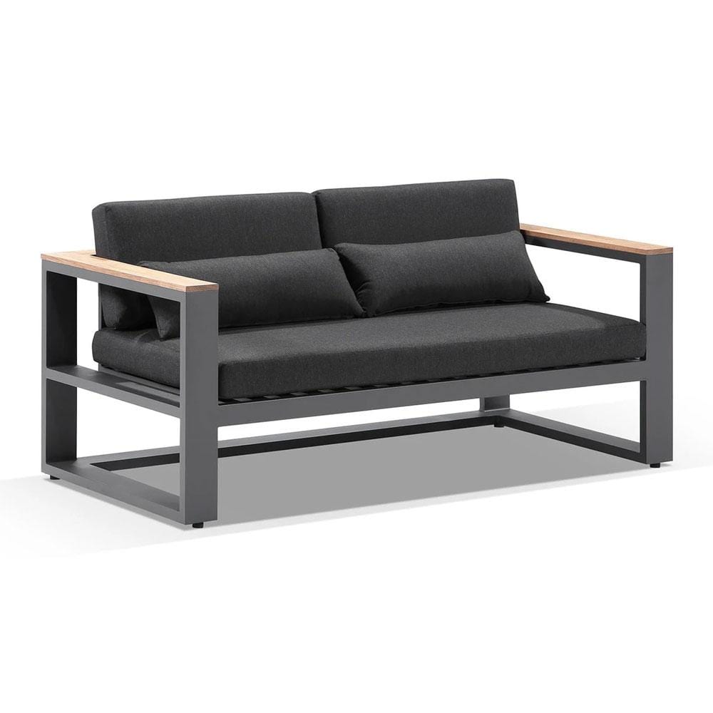 Balmoral 3+2+1 Seater Outdoor Aluminium and Teak Lounge Setting