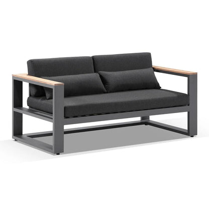 Balmoral 3+2+1 Seater Outdoor Aluminium and Teak Lounge Setting