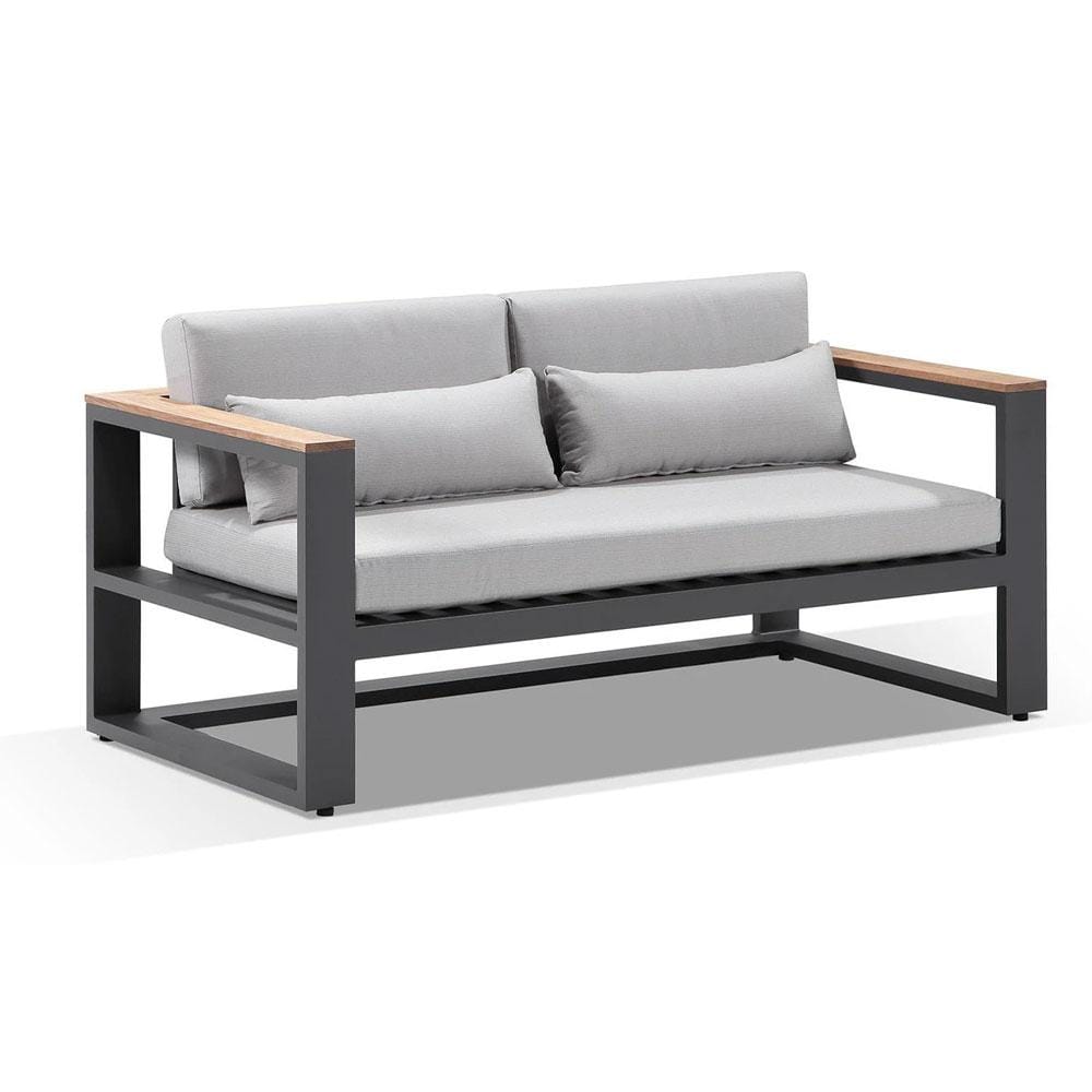 Balmoral 2+1+1 Seater Outdoor Aluminium and Teak Lounge Setting